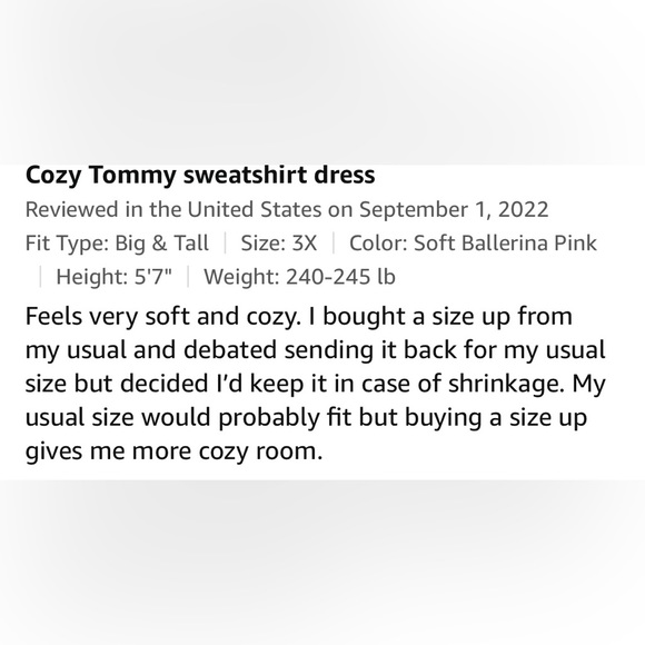 Tommy Hilfiger Plus Size Women's Hoodie Dress, Soft Ballerina Pink, XXL - Picture 6 of 7